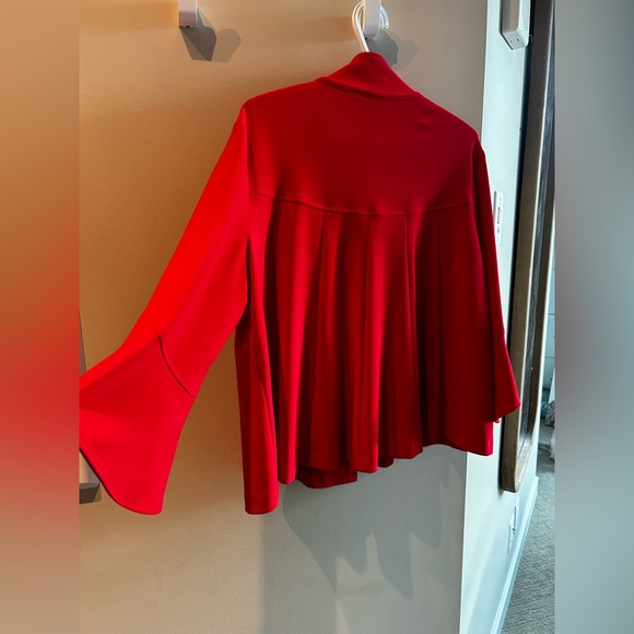 Joseph Ribkoff - Tulip Sleeve Jacket - Red - Picture 6 of 6